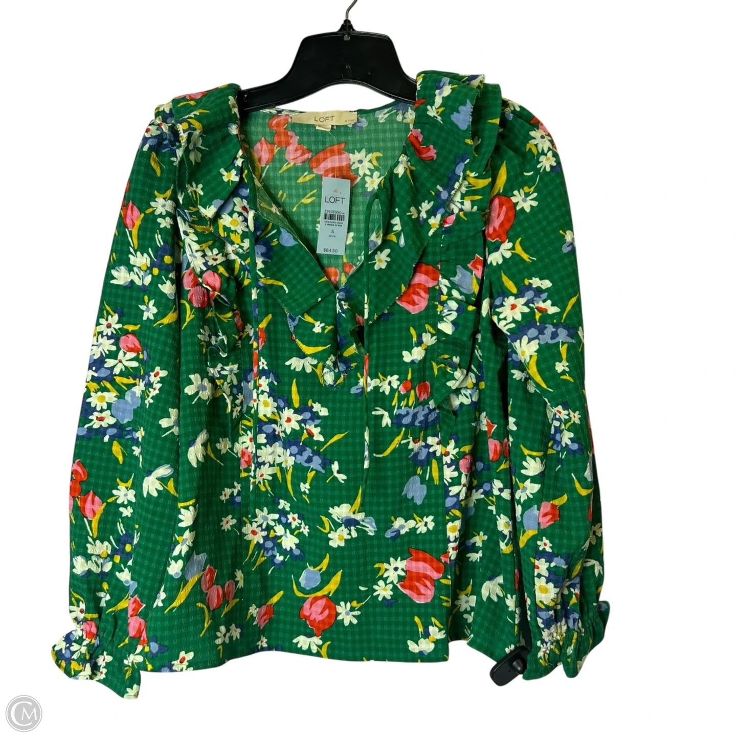 Top Long Sleeve By Loft In Green, Size: Sp