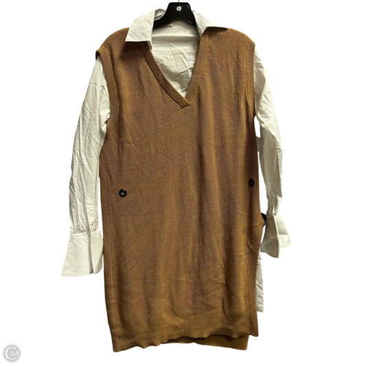 Dress Casual Short By Elan In Brown, Size: S