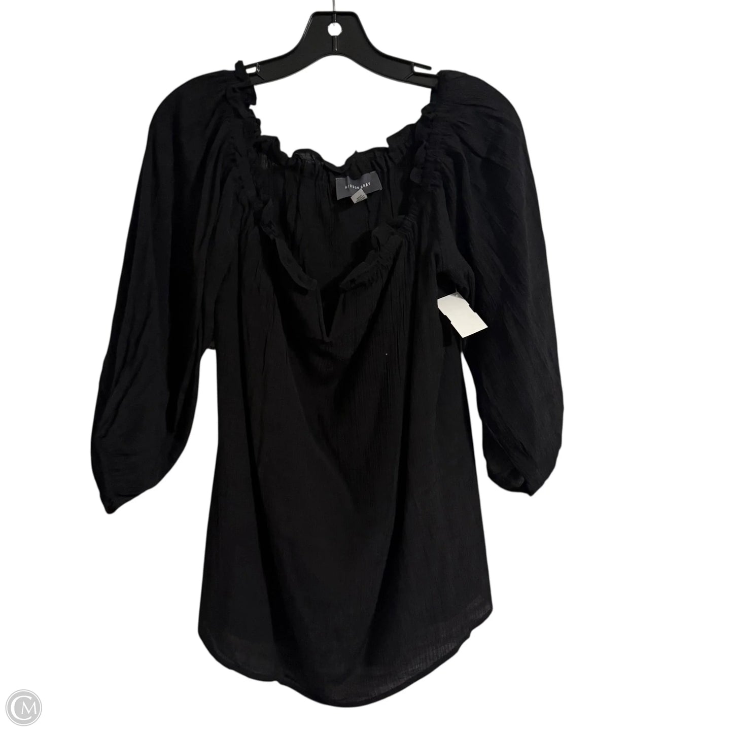 Top Long Sleeve By Clothes Mentor In Black, Size: L