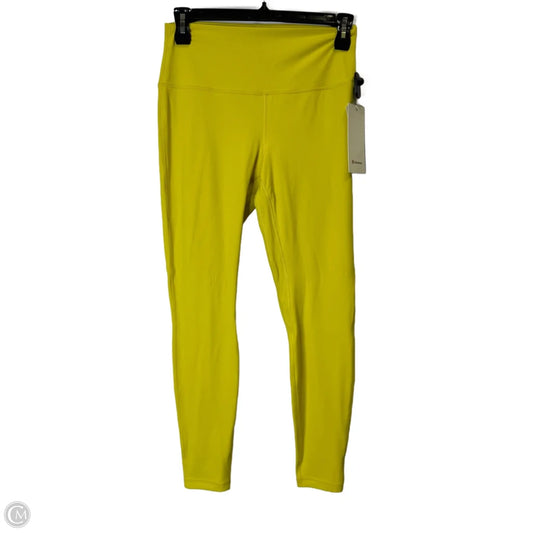 Athletic Leggings By Lululemon In Yellow, Size: 12