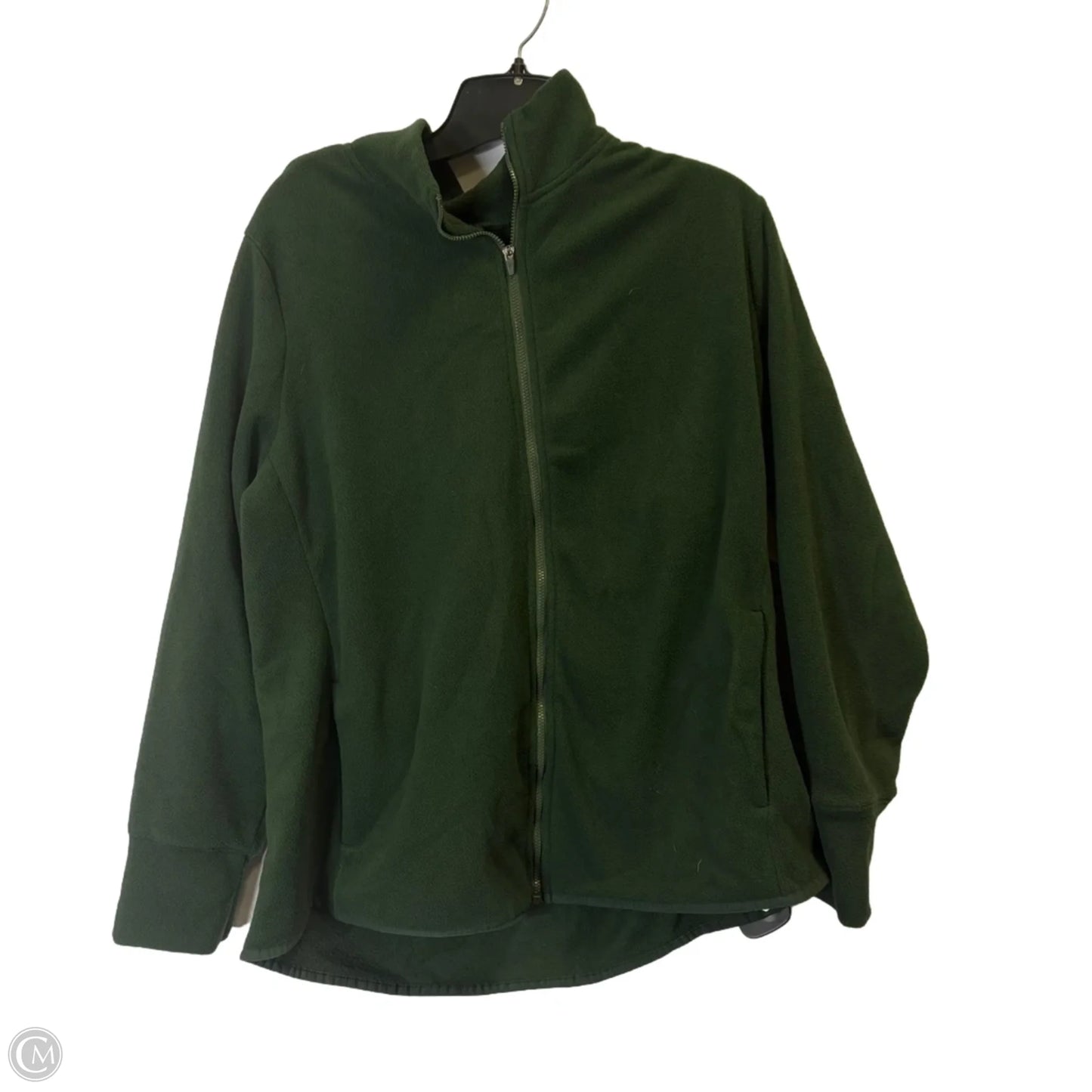 Jacket Fleece By Clothes Mentor In Green, Size: Xl