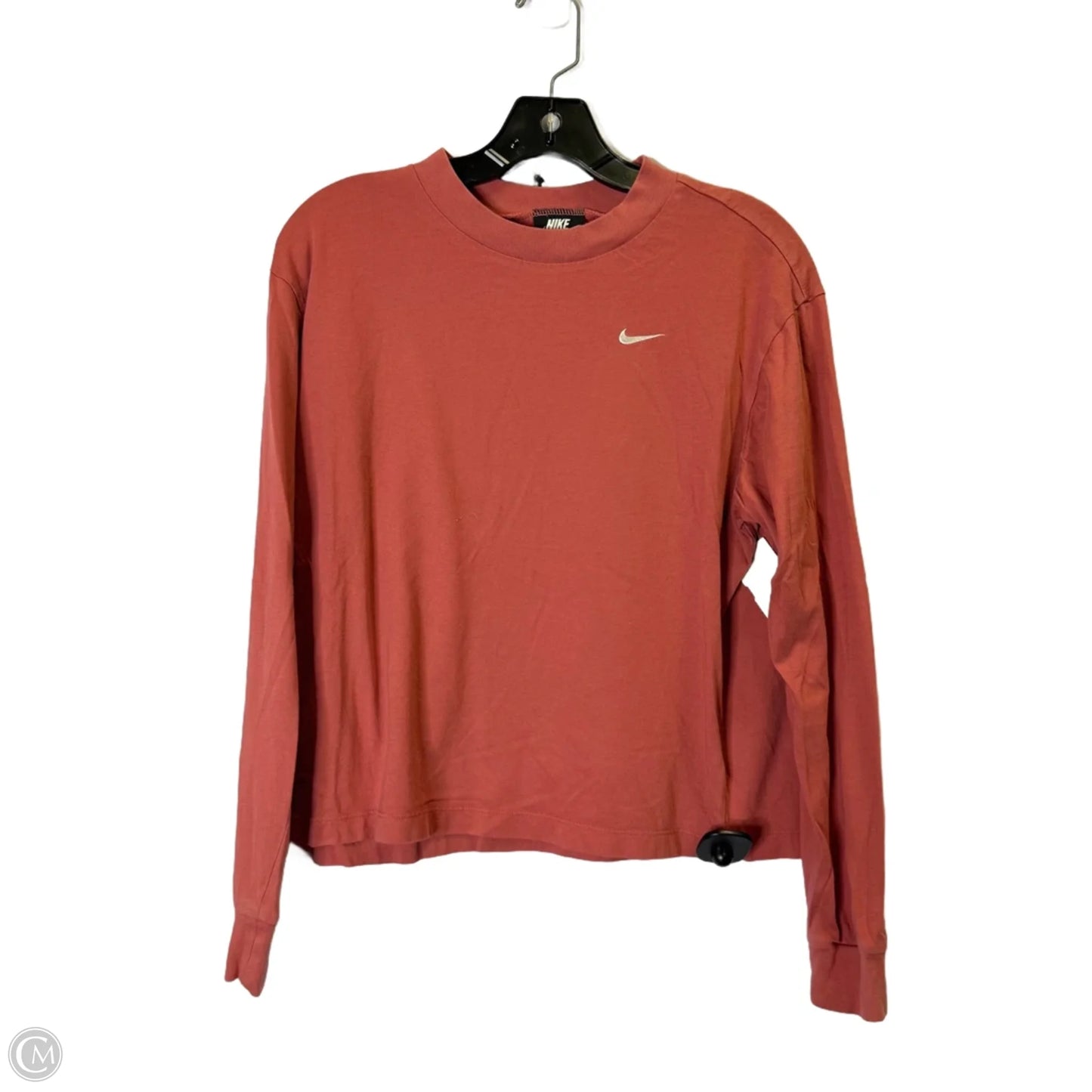 Athletic Top Long Sleeve Crewneck By Nike Apparel In Red, Size: S