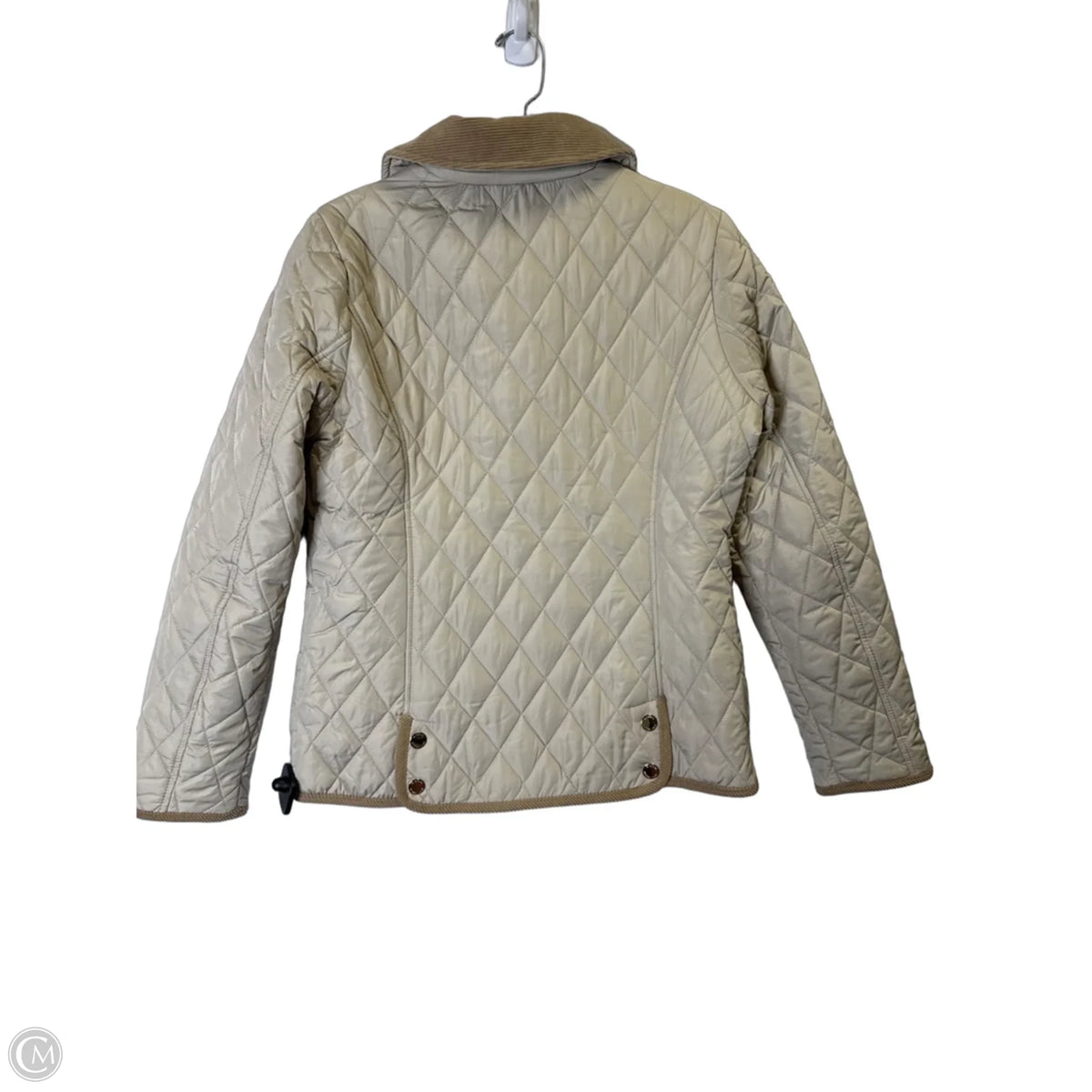 Jacket Puffer & Quilted By Cmb In Beige, Size: S