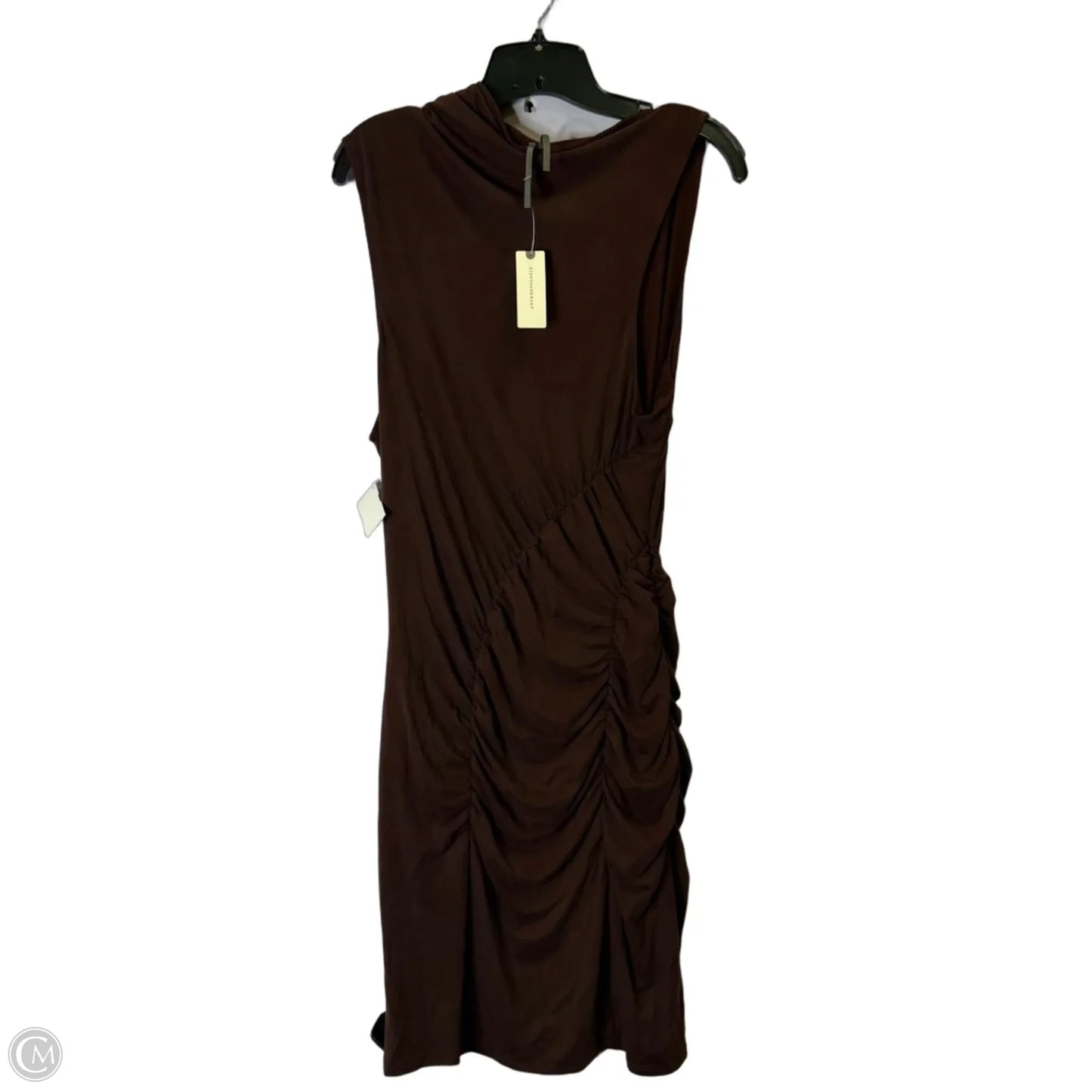 Dress Casual Midi By Anthropologie In Brown, Size: Xl