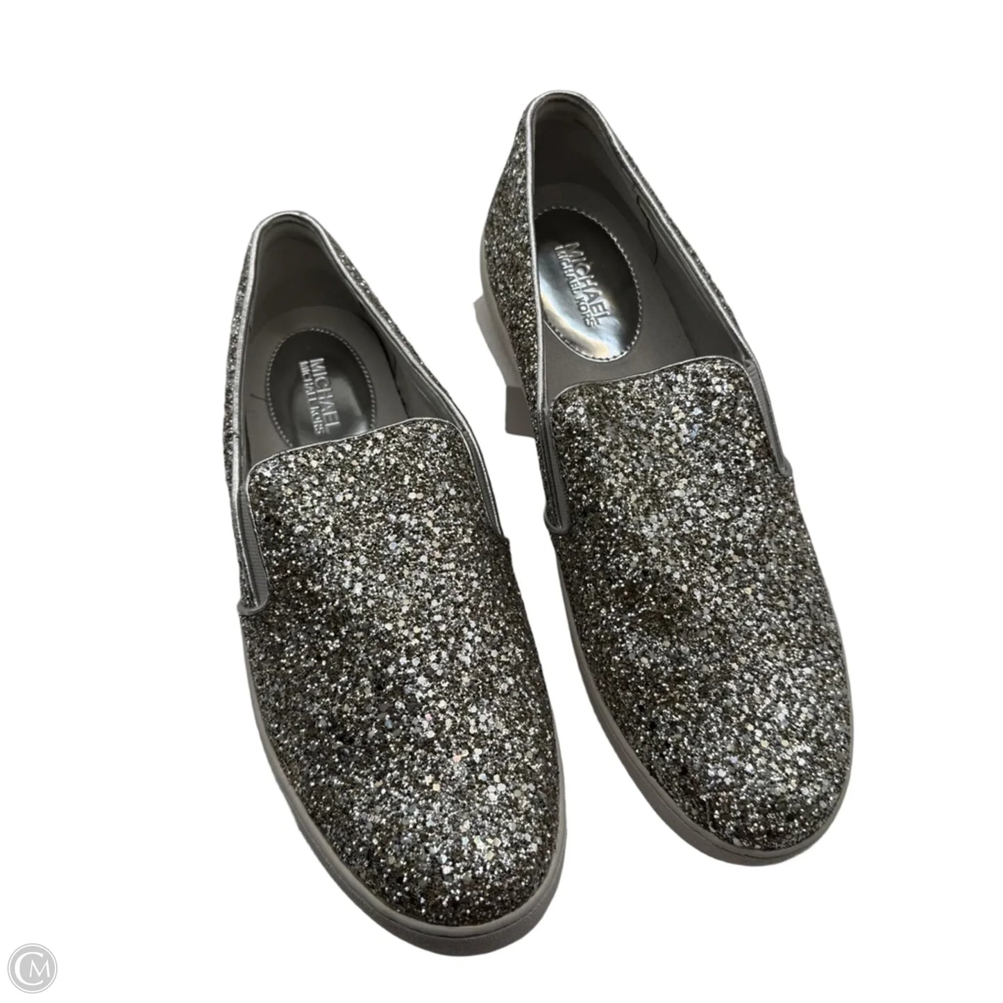 Shoes Designer By Michael By Michael Kors In Silver, Size: 10