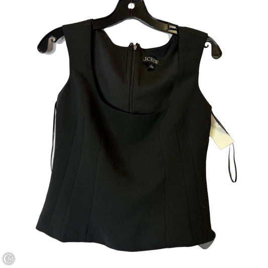Blouse Sleeveless By J. Crew In Black, Size: 0