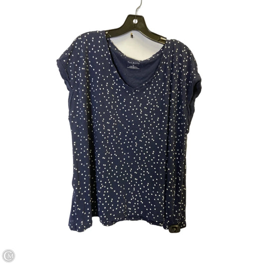 Top Short Sleeve By Talbots In Blue, Size: 2x