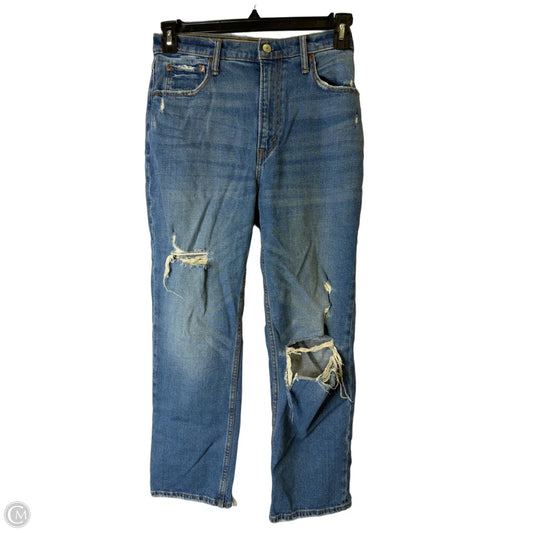 Jeans Straight By Abercrombie And Fitch In Blue Denim, Size: 6