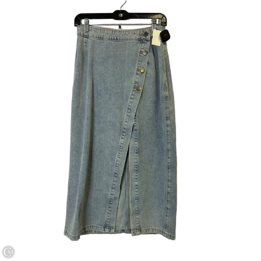 Skirt Maxi By Mable In Blue Denim, Size: M