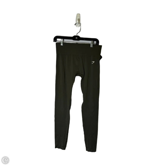 Athletic Leggings By Gym Shark In Grey, Size: L