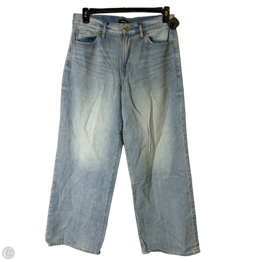 Jeans Wide Leg By Express In Blue Denim, Size: 10