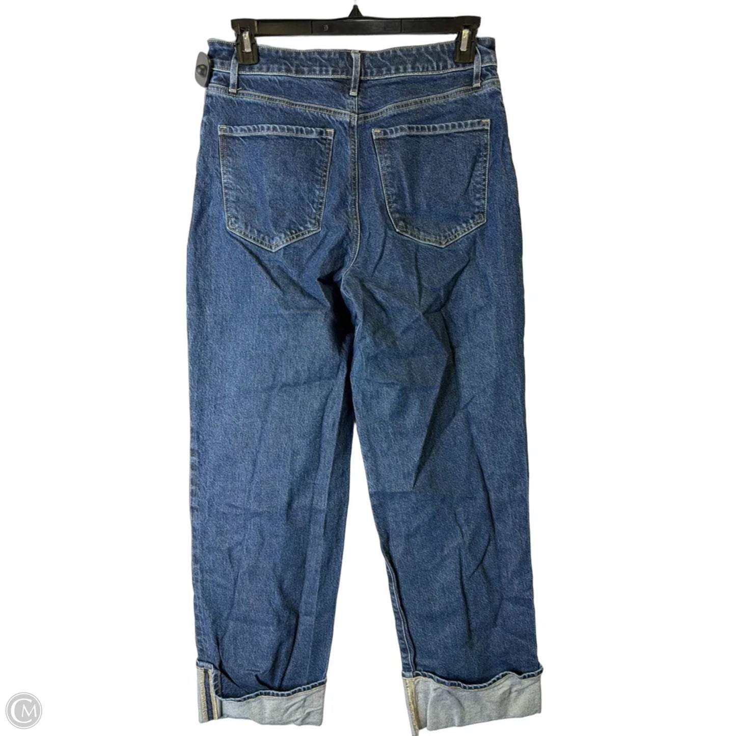 Jeans Straight By Express In Blue Denim, Size: 10