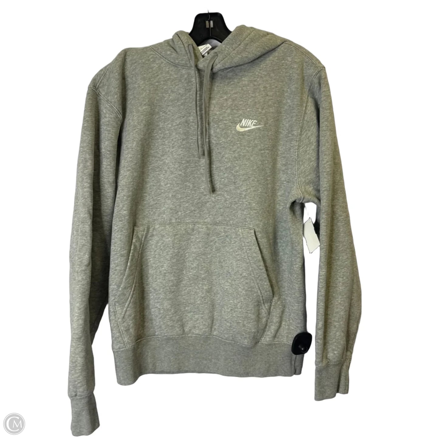 Athletic Sweatshirt Hoodie By Nike Apparel In Grey, Size: S