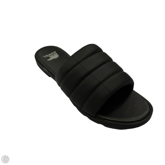 Sandals Flats By Sorel In Black, Size: 9