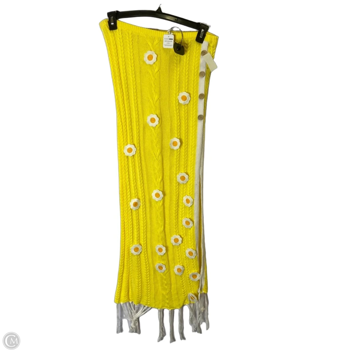 Skirt Maxi By Fashion Nova In Yellow, Size: Xl