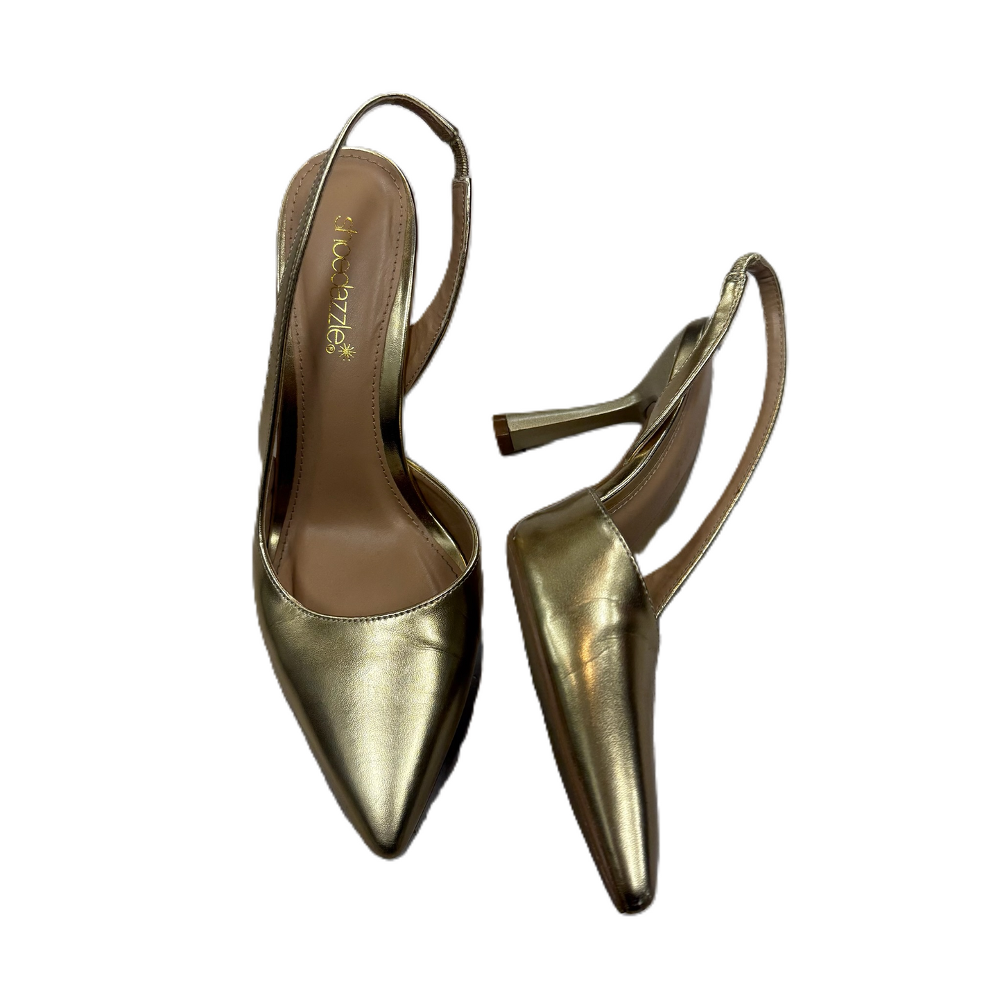 Shoes Heels Stiletto By Shoedazzle In Gold, Size: 7