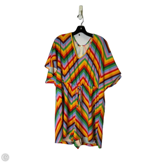 Romper By Shein In Rainbow Print, Size: 2x