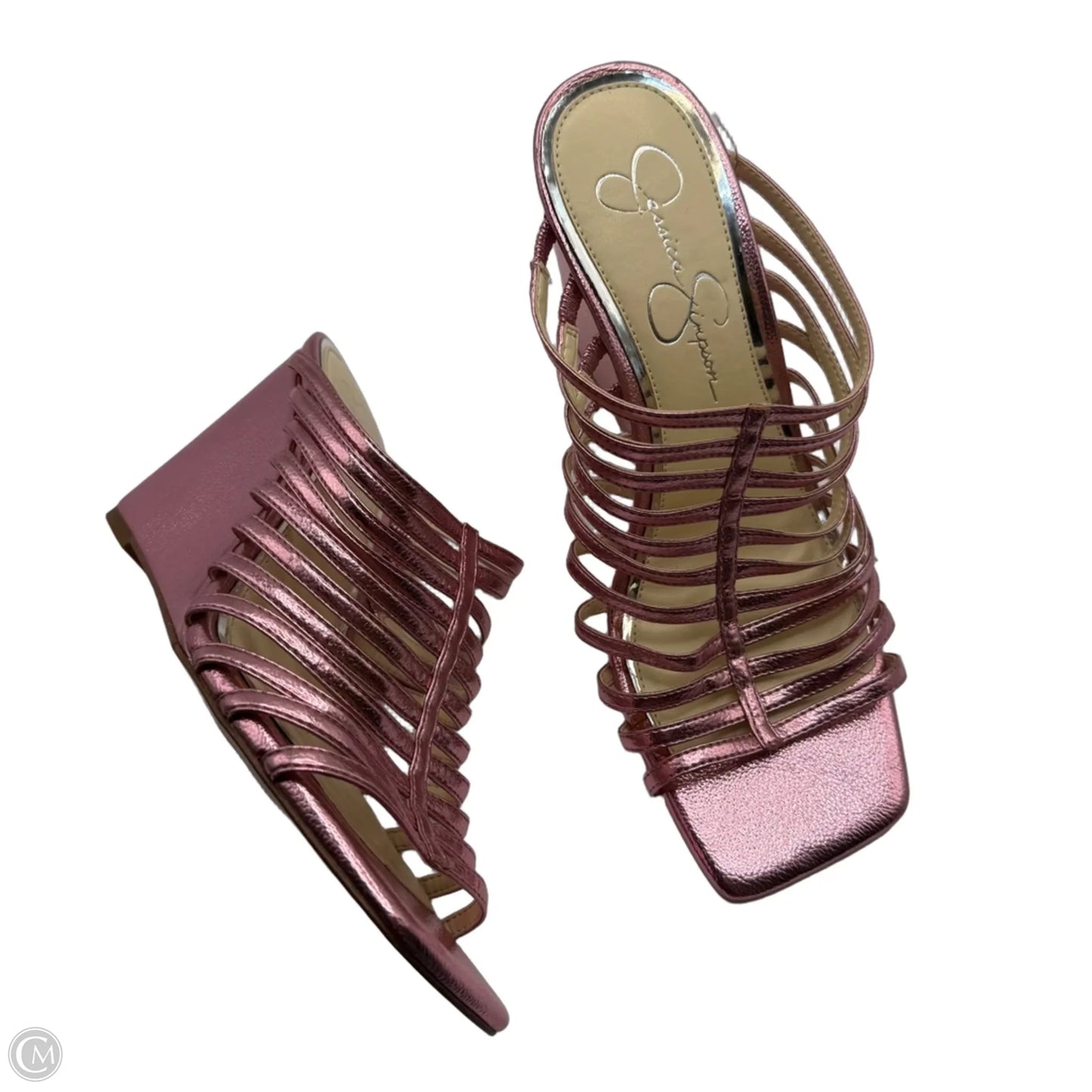 Shoes Heels Wedge By Jessica Simpson In Pink, Size: 8.5