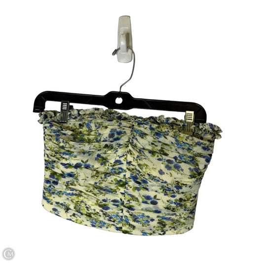 Top Sleeveless By Mng In Floral Print, Size: S