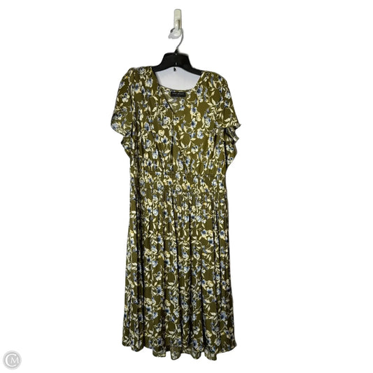 Dress Casual Midi By Lane Bryant In Green, Size: 16