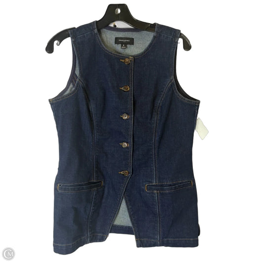 Top Sleeveless By Banana Republic In Blue Denim, Size: 8