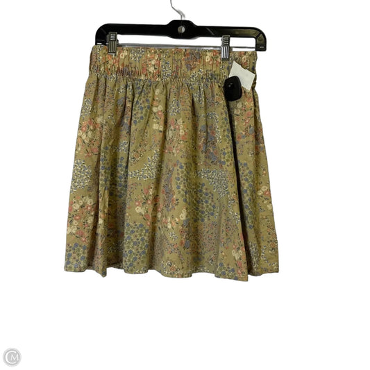 Skirt Mini & Short By H&m In Floral Print, Size: S