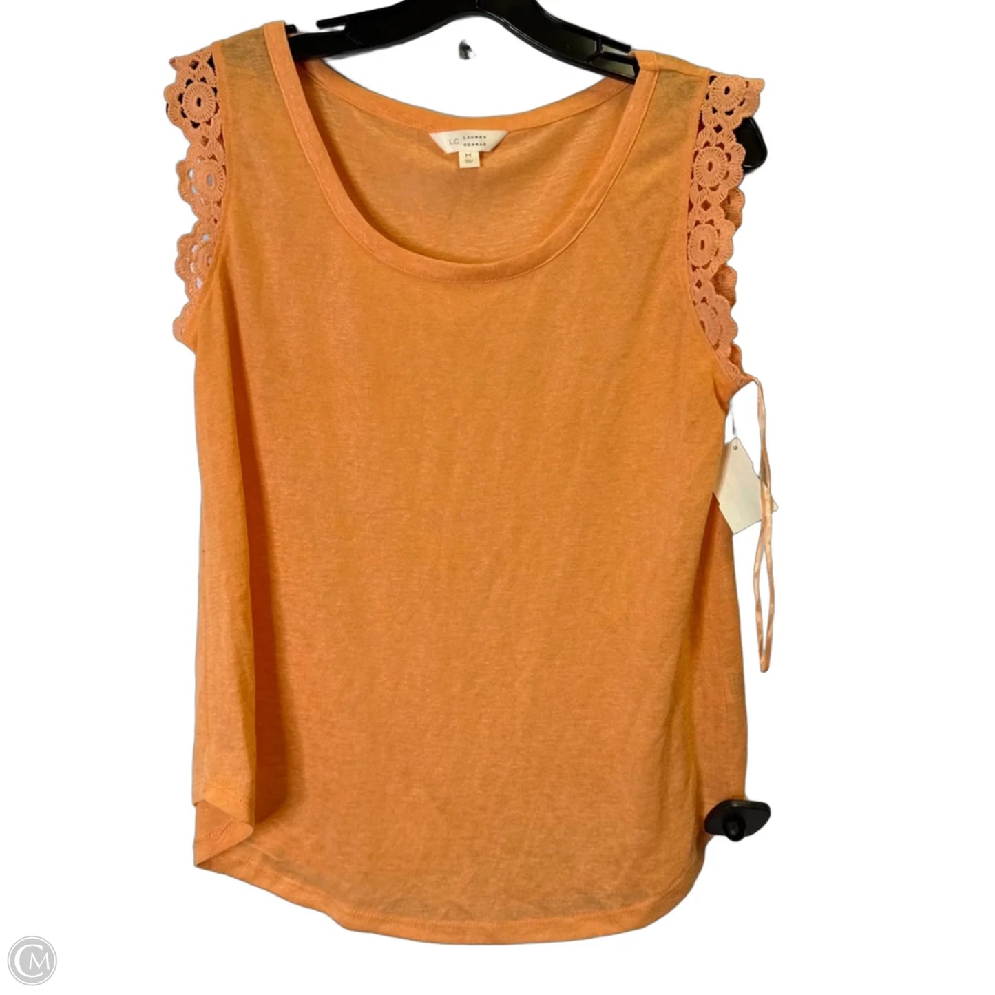 Top Sleeveless By Lc Lauren Conrad In Orange, Size: M