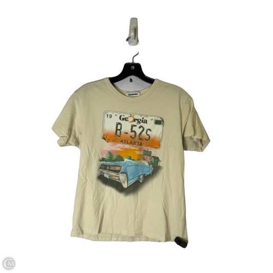 Top Short Sleeve Basic By Daydreamer In Cream, Size: M