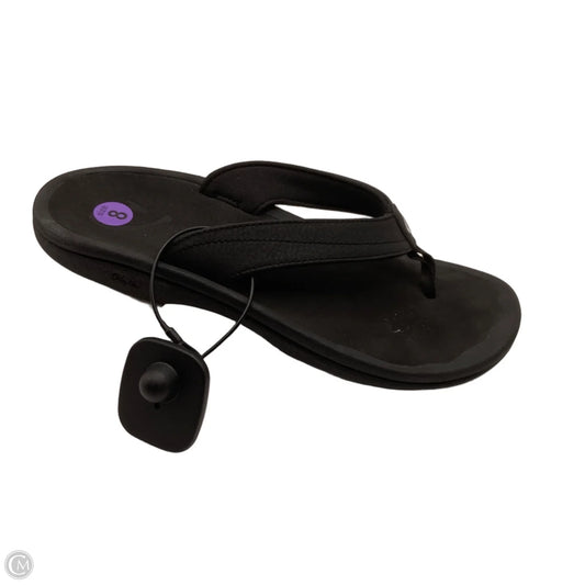 Sandals Flip Flops By Olukai In Black, Size: 8