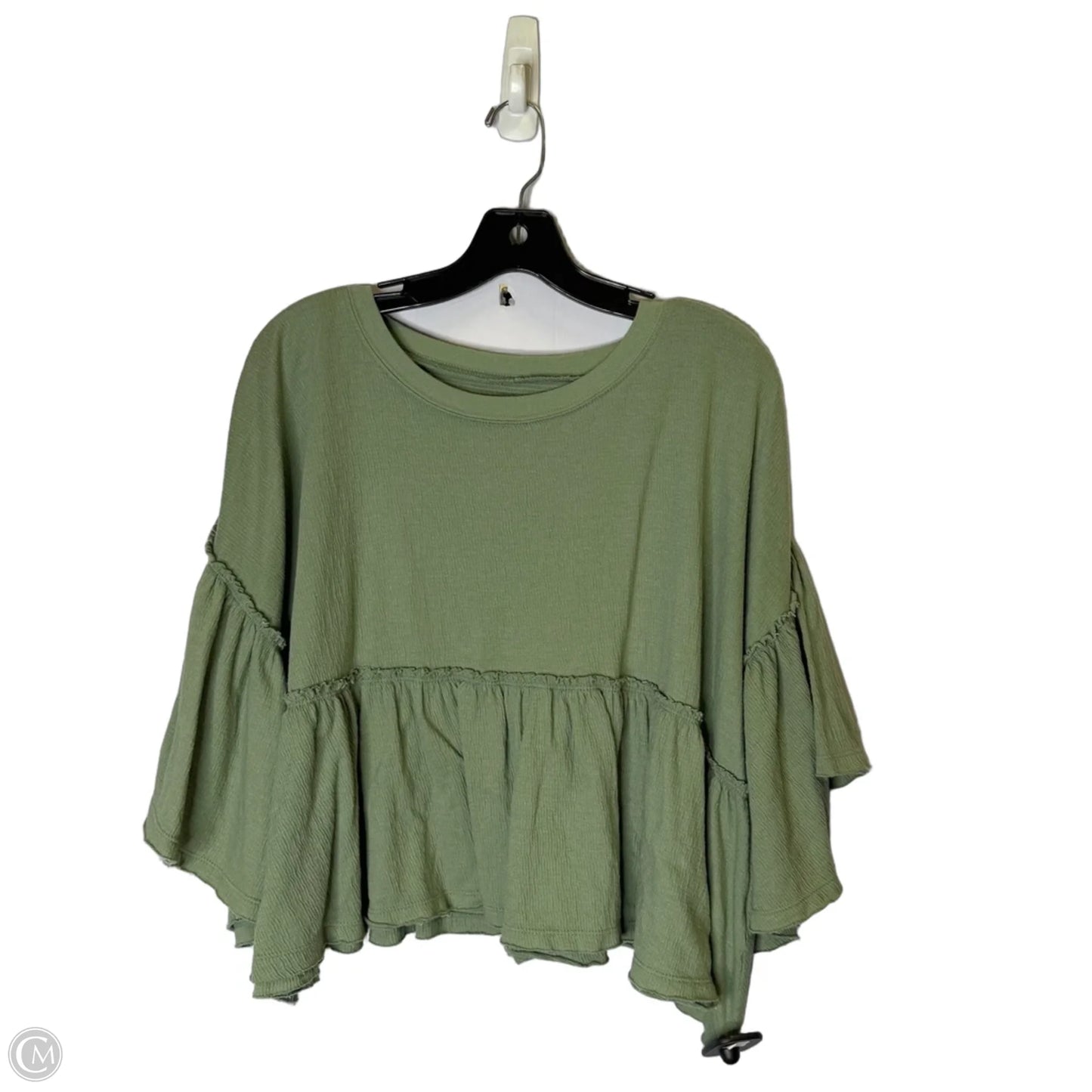 Top Short Sleeve By Urban Outfitters In Green, Size: L