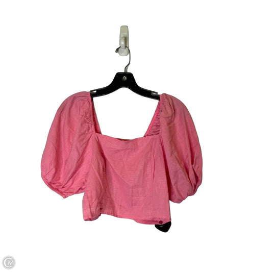 Top Short Sleeve By Cotton On In Pink, Size: M