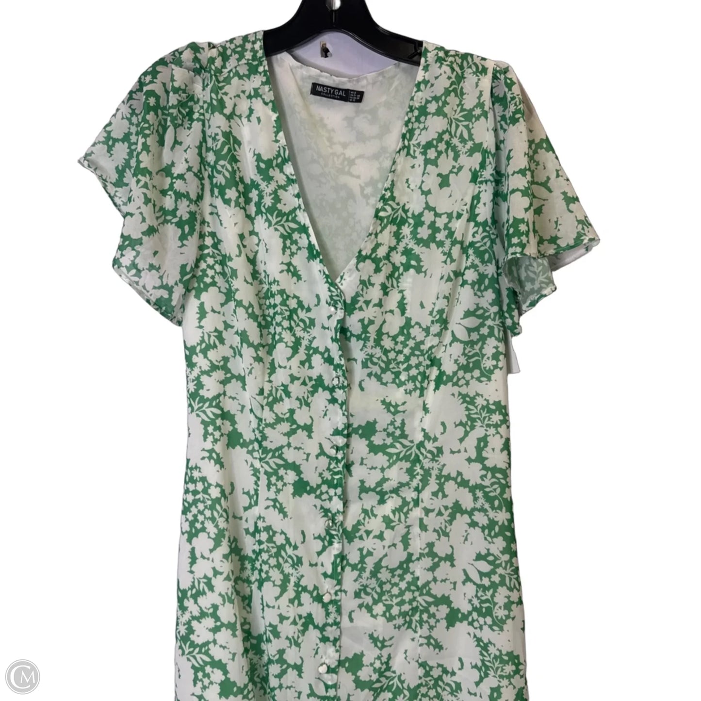 Dress Casual Midi By Nasty Gal In Green, Size: 8