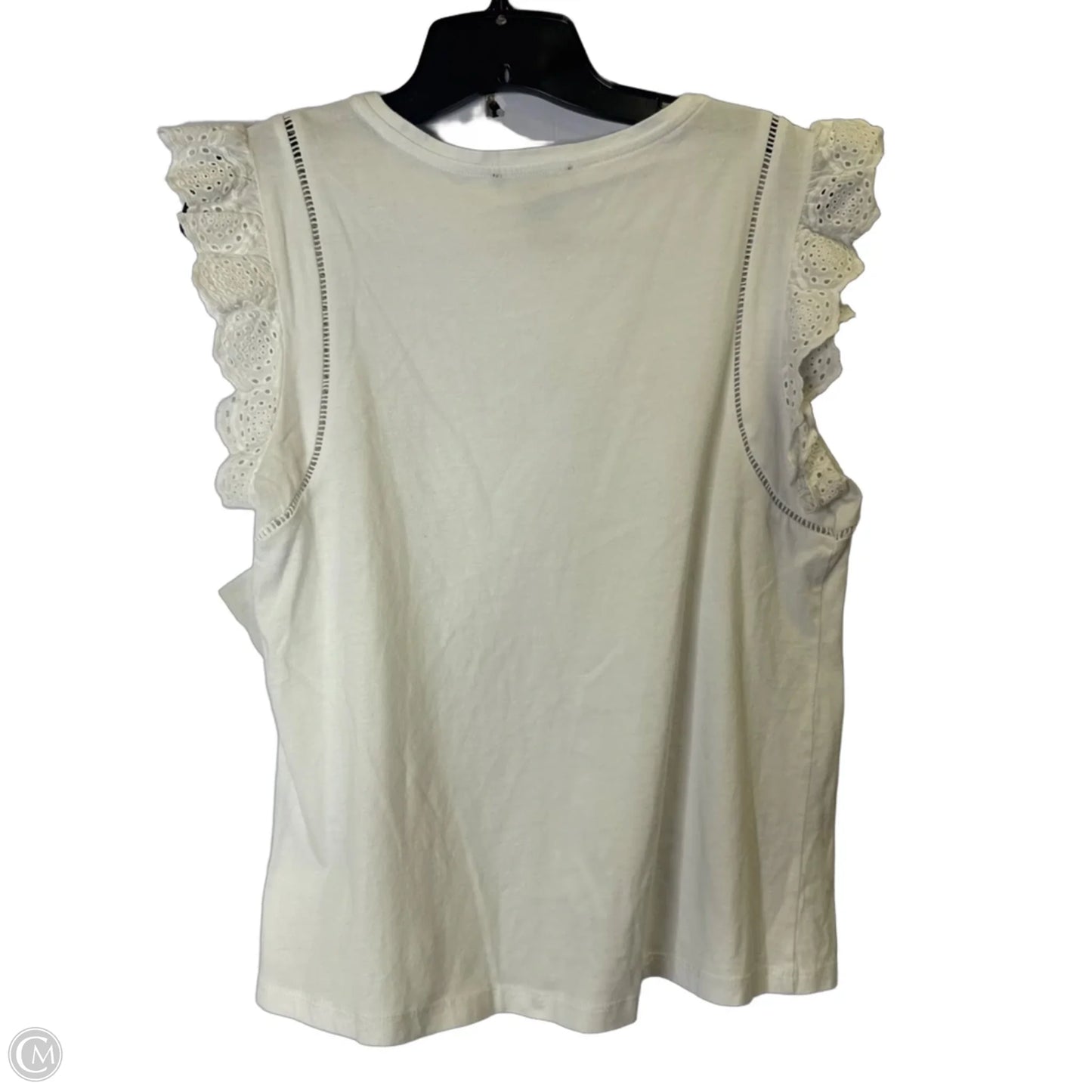 Top Sleeveless By Chelsea And Theodore In White, Size: M