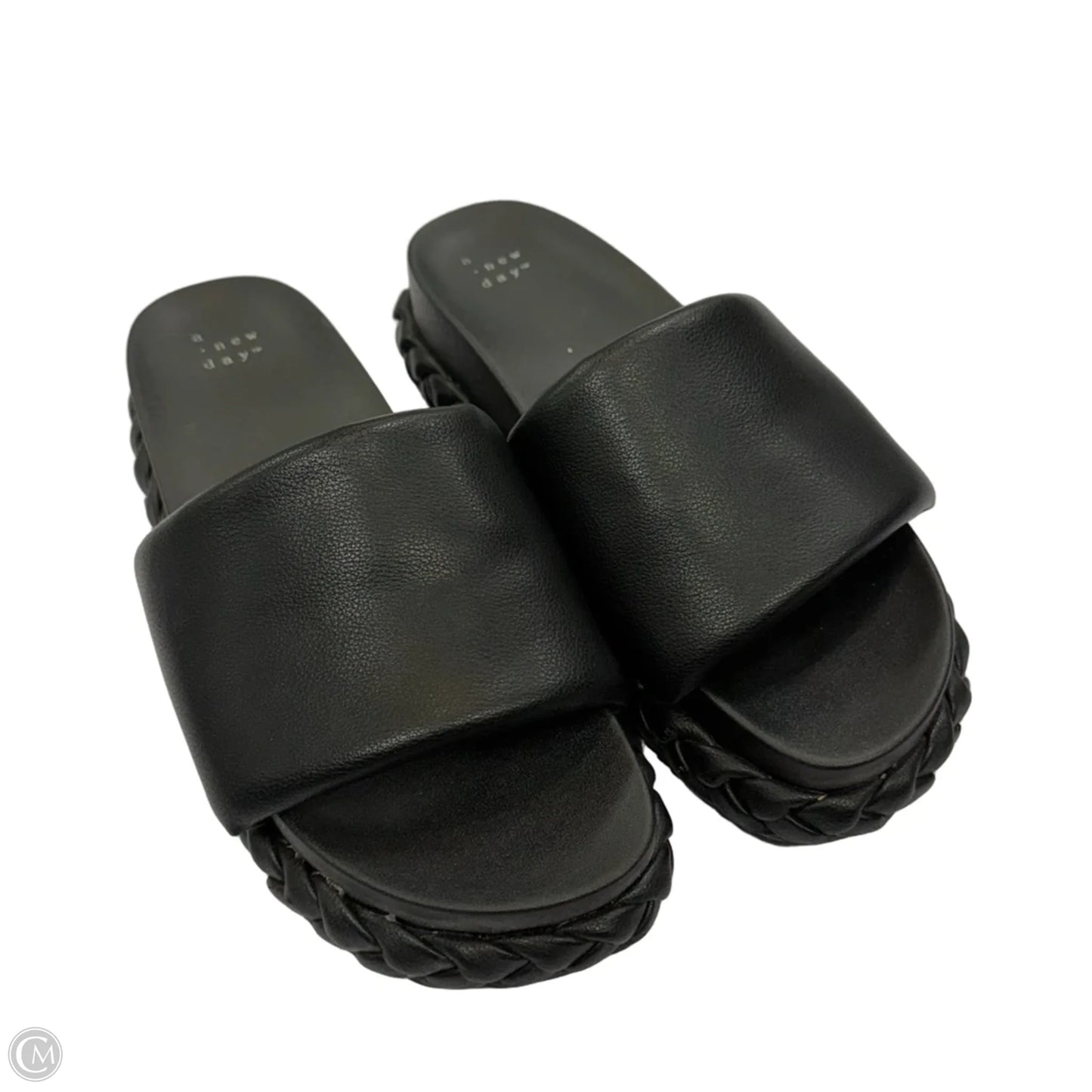Sandals Flats By A New Day In Black, Size: 8.5