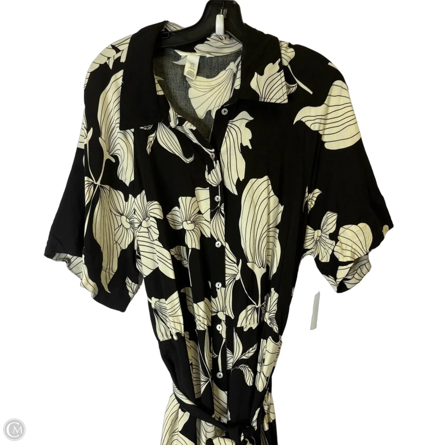 Dress Casual Maxi By H&m In Black, Size: Xl