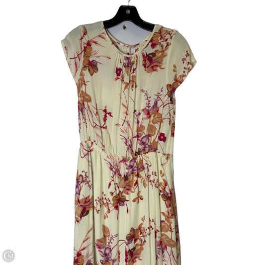 Dress Casual Midi By A New Day In Cream, Size: M