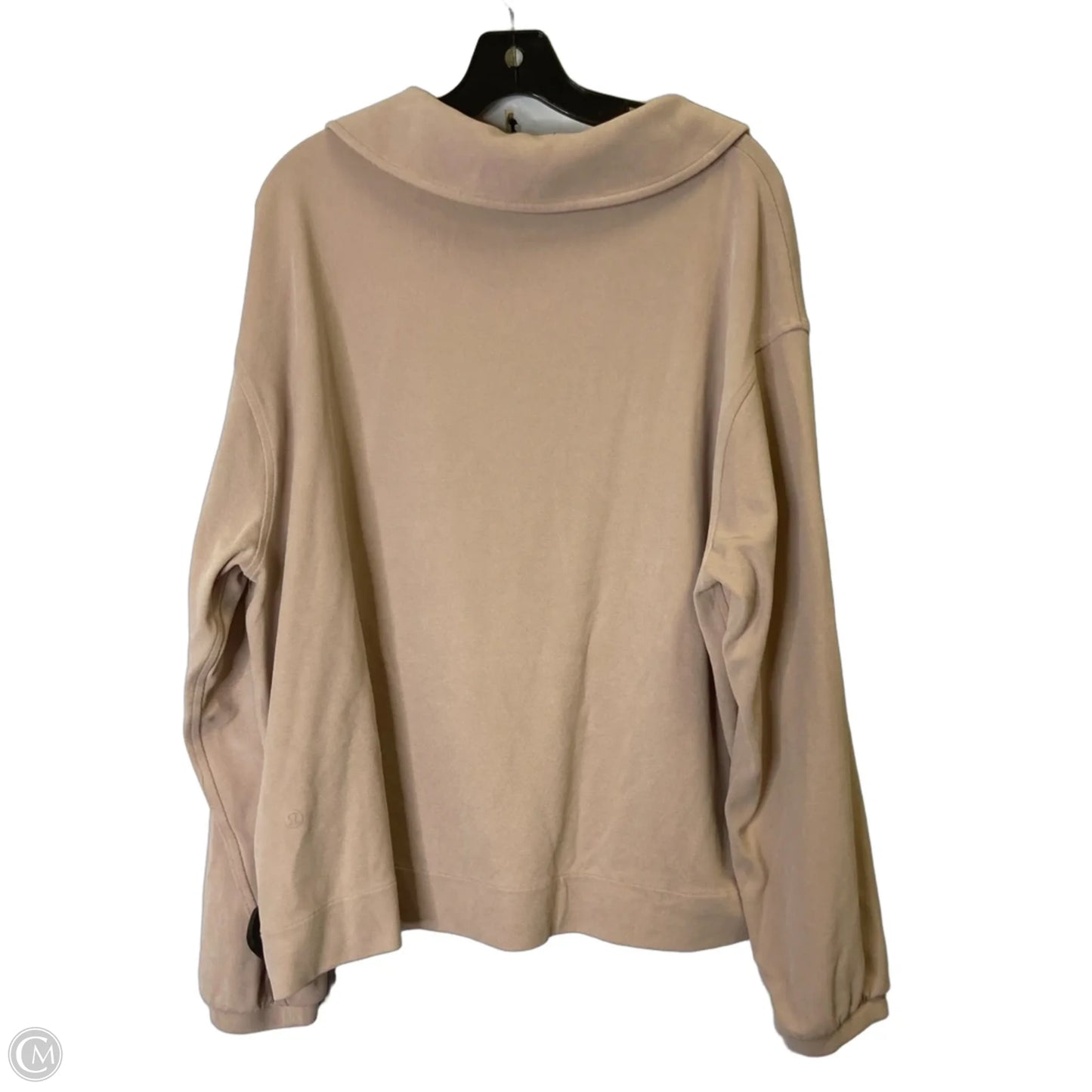 Athletic Sweatshirt Collar By Lululemon In Pink, Size: L