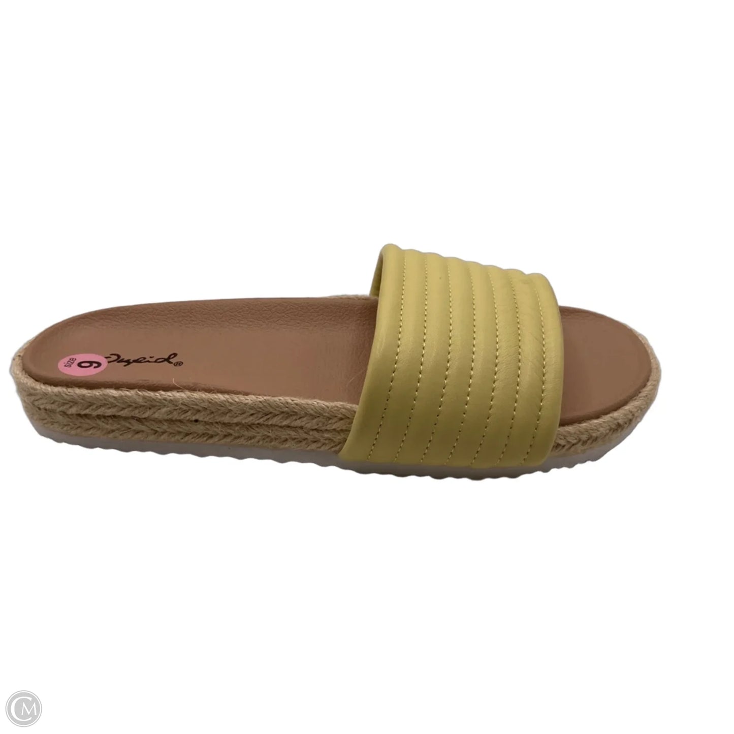 Sandals Flats By Qupid In Yellow, Size: 9