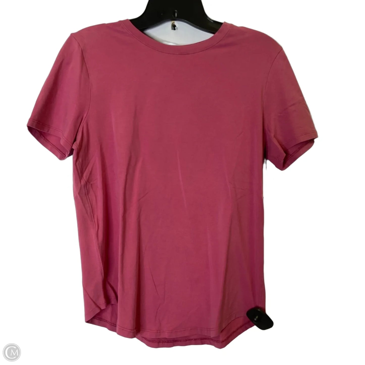 Athletic Top Short Sleeve By Lululemon In Pink, Size: S