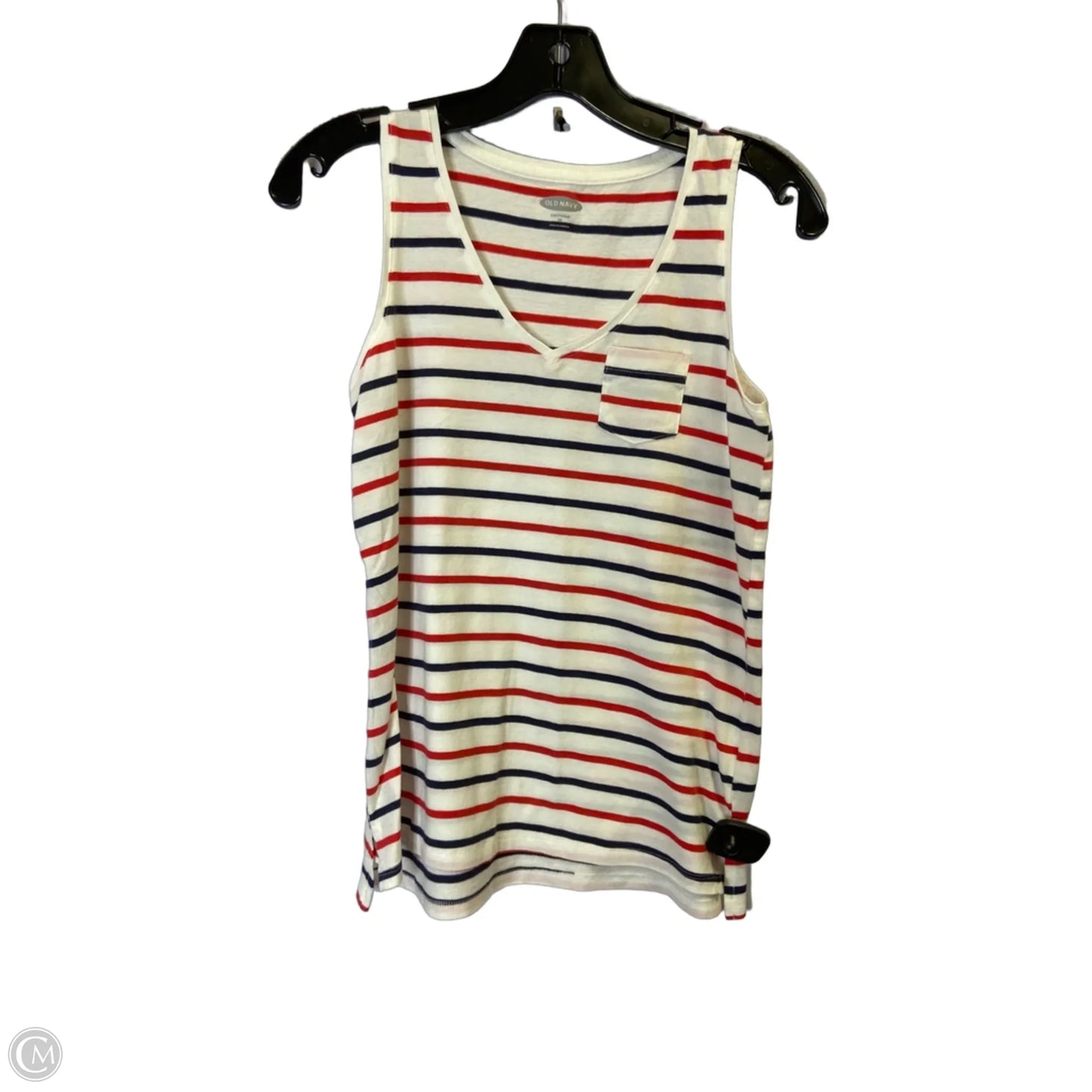 Top Sleeveless Basic By Old Navy In Blue Red & White, Size: Xs