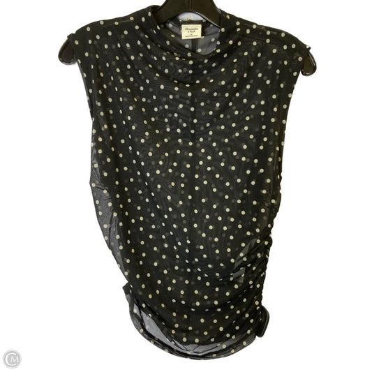 Top Short Sleeve By Banana Republic In Black, Size: M