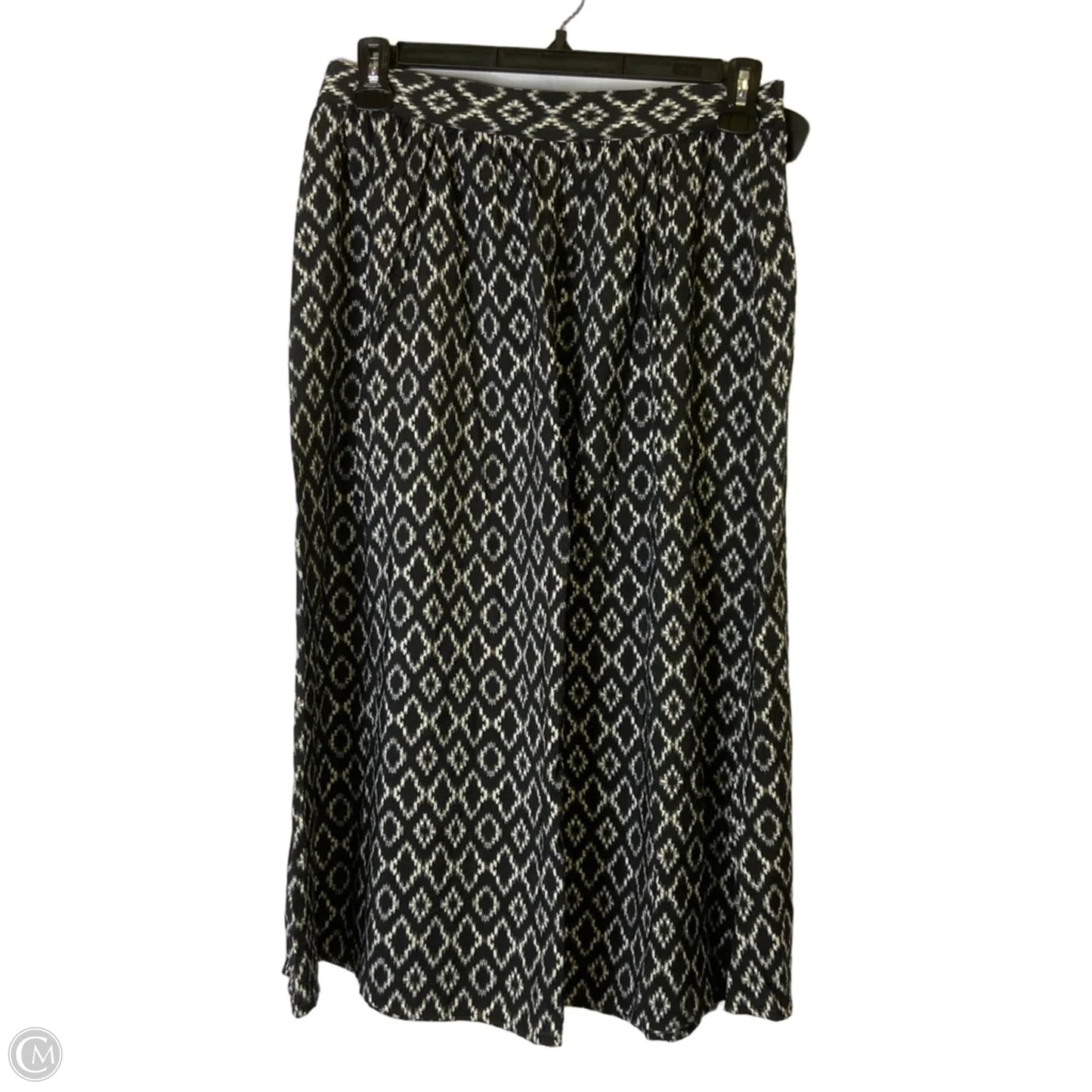Skirt Midi By Banana Republic In Black, Size: Mp