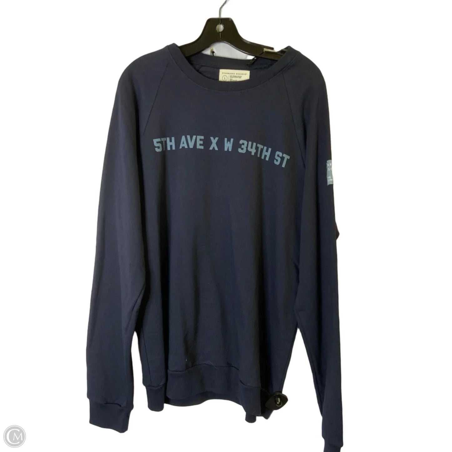 Sweatshirt Crewneck By Clothes Mentor In Blue, Size: L