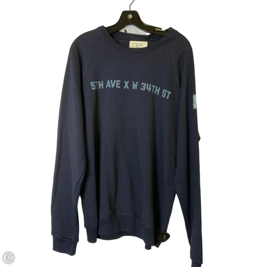 Sweatshirt Crewneck By Clothes Mentor In Blue, Size: L