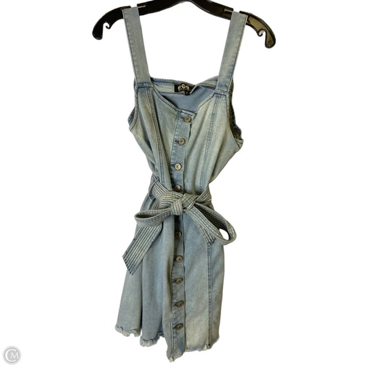 Dress Casual Short By Clothes Mentor In Blue Denim, Size: L