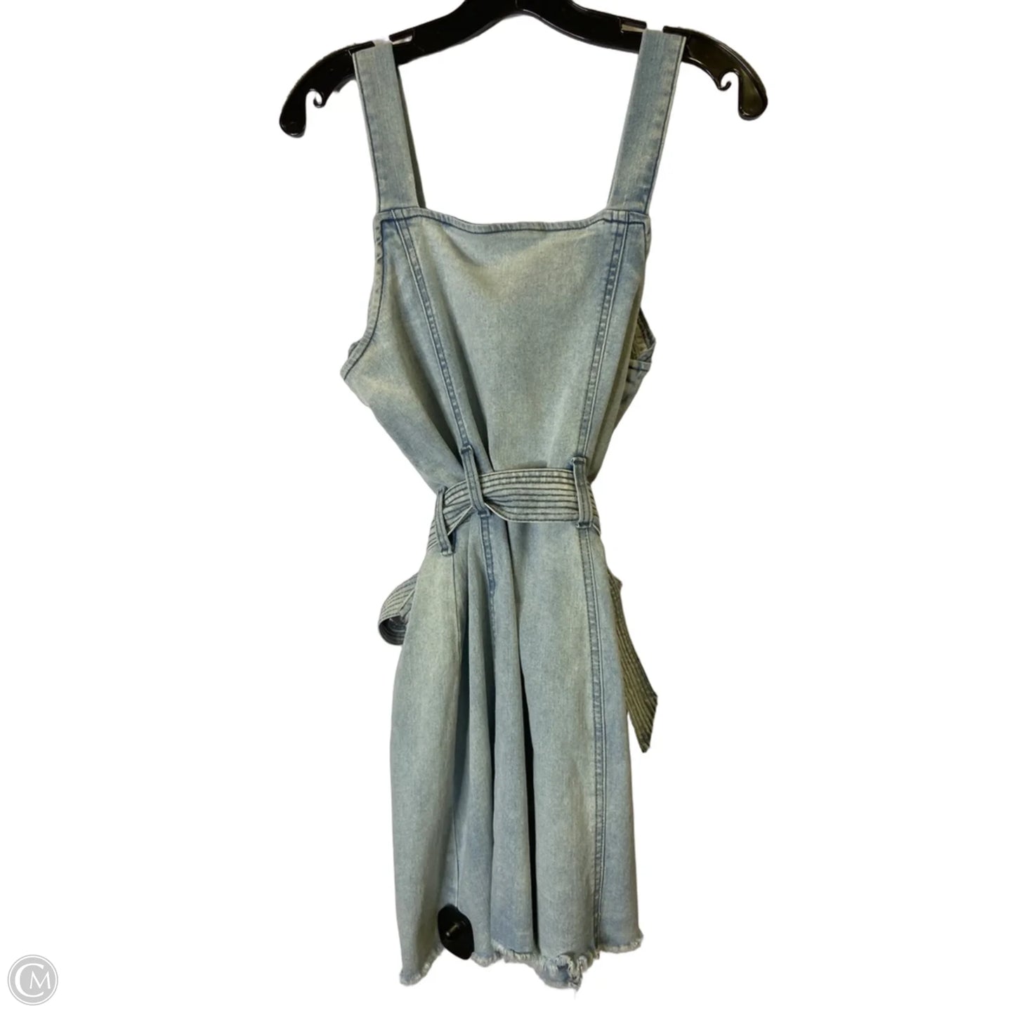 Dress Casual Short By Clothes Mentor In Blue Denim, Size: L