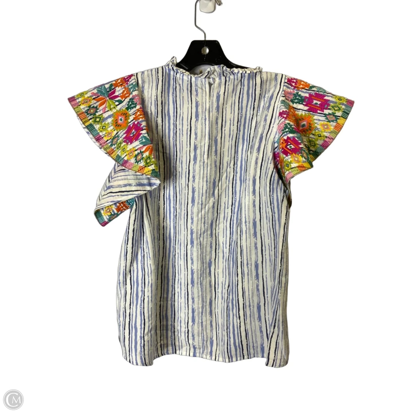 Top Short Sleeve By Thml In Striped Pattern, Size: S