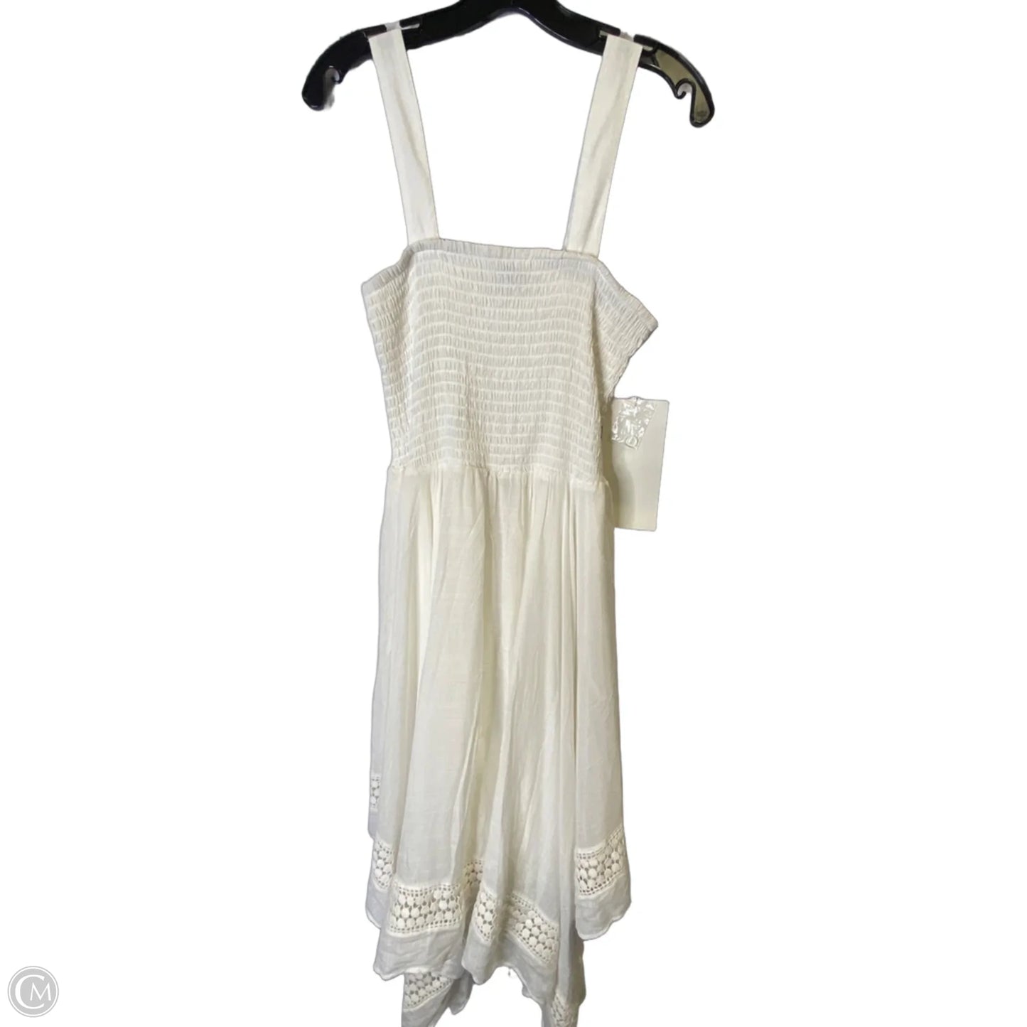 Dress Casual Midi By Clothes Mentor In White, Size: 12