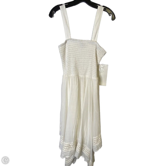 Dress Casual Midi By Clothes Mentor In White, Size: 12