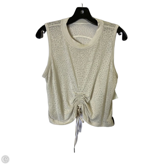Athletic Tank Top By Lululemon In Cream, Size: M